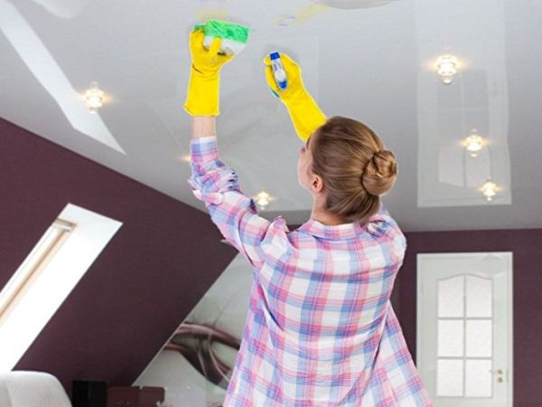 How to wash stretch ceilings without traces in 5&nbsp;steps!